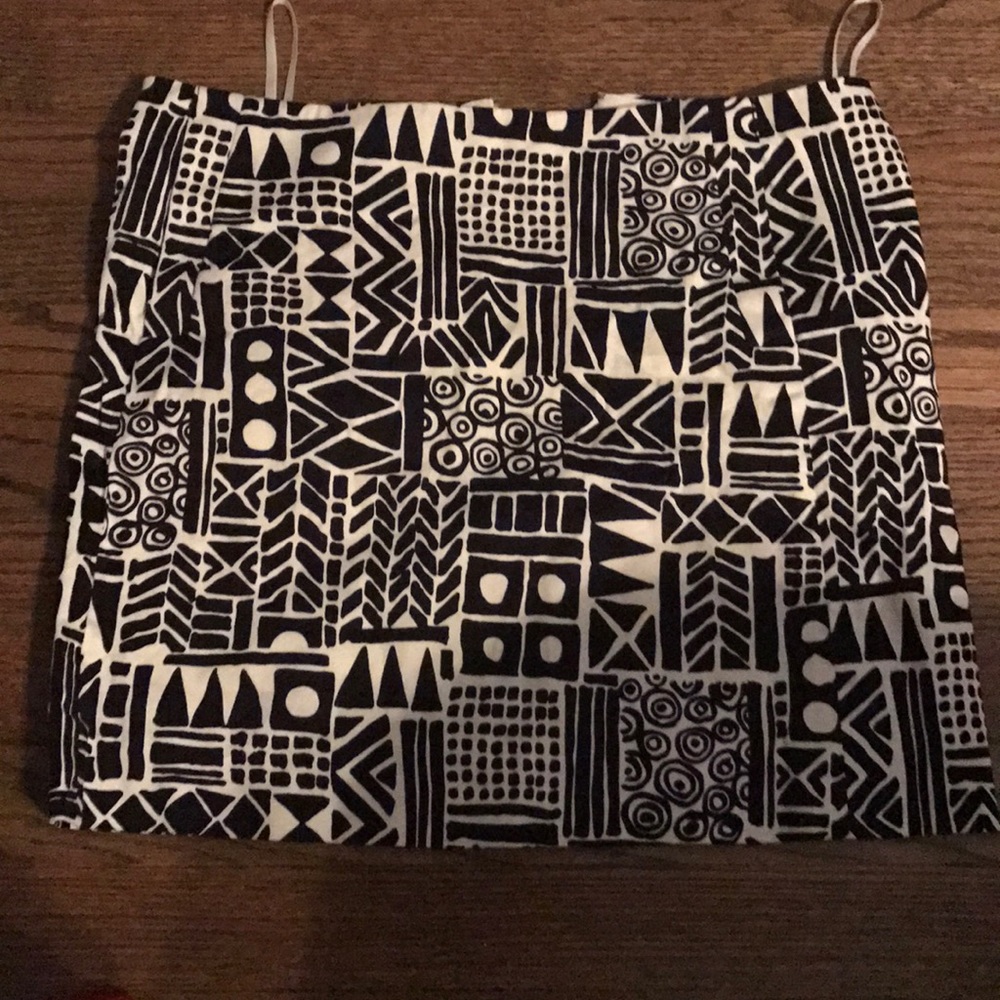 J Crew Geometric Print Skirt